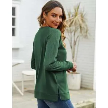 Zeagoo Women’s Stylish Long Sleeve Tunic Top for Fall