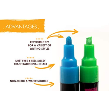 Vibrant Liquid Chalk Markers for Easy Creative Projects