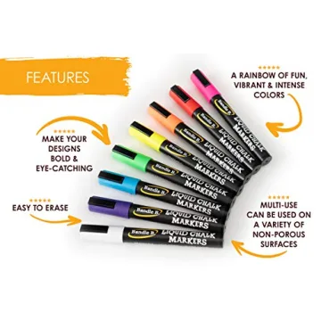 Vibrant Liquid Chalk Markers for Easy Creative Projects