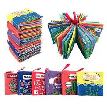 Soft Cloth Books for Baby, Toddler and Infant - Let's Learn Together, Educational Toy for Boy & Girl...