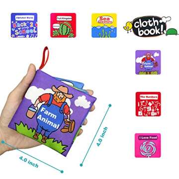 Soft Cloth Baby Books - Educational and Engaging for Infants