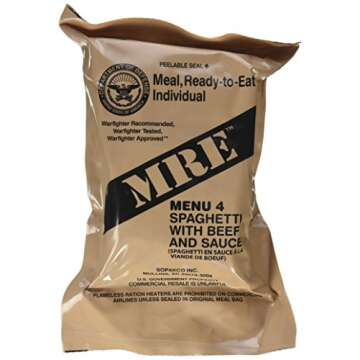 Ultimate 2018 US Military MRE Complete Meal: Spaghetti with Meat Sauce