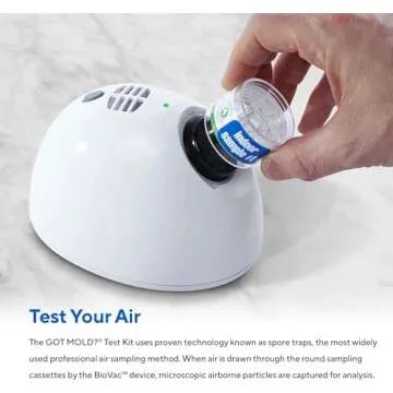 Test Your Air! Professional Quality Mold Test Kit for Home (3 ROOM KIT) - All Fees Included - 1, 2 & 3-Room Test Kits & Refills - Reusable BioVac™ Air Sampler - Full Mold Type & Quantity Analysis