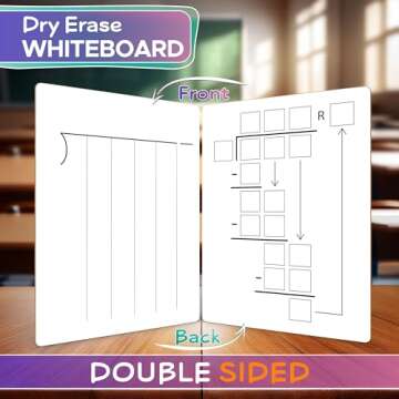 SCRIBBLEDO Dry Erase Division White Board for Kids - Portable & Eco-Friendly