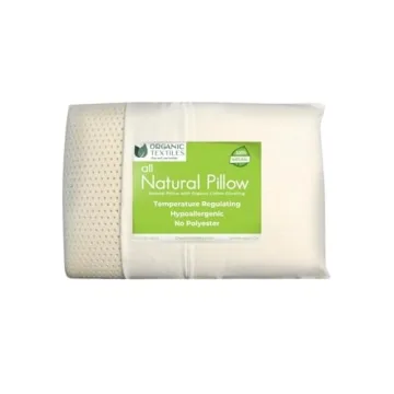 OrganicTextiles Natural Latex Pillow - GOTS Certified Organic Cotton Cover, Medium Firmness for Ulti...