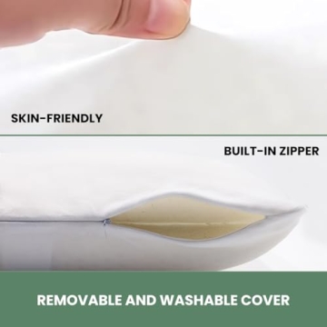 OrganicTextiles Natural Latex Pillow for All Sleepers - GOTS Certified