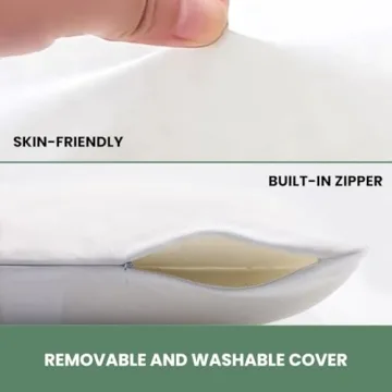 OrganicTextiles Natural Latex Pillow for All Sleepers - GOTS Certified