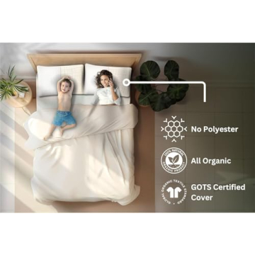 OrganicTextiles Natural Latex Pillow for All Sleepers - GOTS Certified