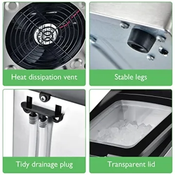 COSTWAY Nugget Ice Maker for Easy Ice Production