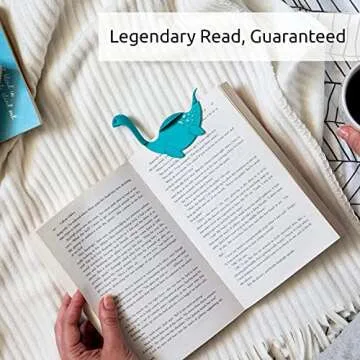 OTOTO Nessie Tale Book Mark - Turquoise Pagekeeper Bookmark - Unique Gifts for Readers, Women & Men - Pretty Lightweight Plastic Manga Bookmark for Girls, Boys, Kids