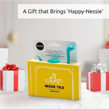 OTOTO Nessie Tale Book Mark - Turquoise Pagekeeper Bookmark - Unique Gifts for Readers, Women & Men - Pretty Lightweight Plastic Manga Bookmark for Girls, Boys, Kids