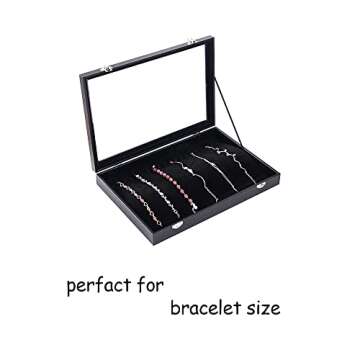 ByKen 20 Hooks Necklace Organizer Box for Jewelry Storage