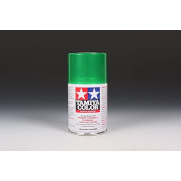 TAMIYA Spray Lacquer TS-20 Metallic Green - Vibrant, Quick-Drying Spray Paint for Model Enthusiasts