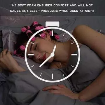 Foam Sponge Hair Rollers - Soft Curlers for All Hair Types