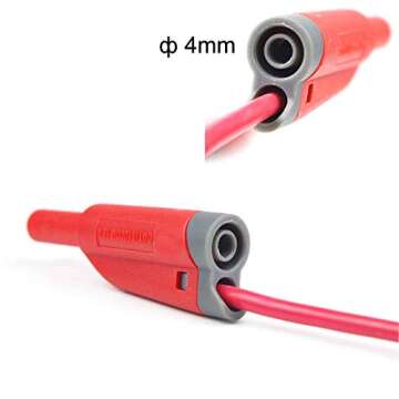 ZIBOO ZB-X13 Stackable Banana to Banana Plug Test Leads for Multimeters