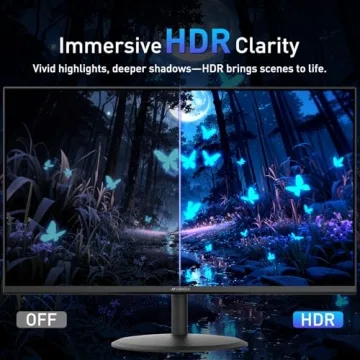 SANSUI 22 Inch 120Hz Monitor with HDR and Eye Care Features