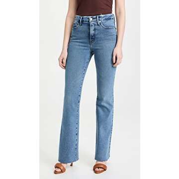 Good American Women's Good Classic Boot Jeans, Indigo027, Blue, 18