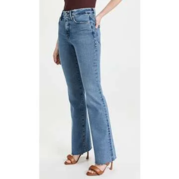 Good American Women's Good Classic Boot Jeans, Indigo027, Blue, 18