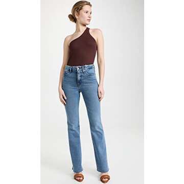 Good American Women's Good Classic Boot Jeans, Indigo027, Blue, 18