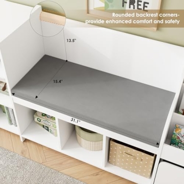 HOSTACK Kids Reading Nook - 4-in-1 Storage Solution