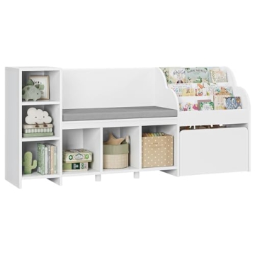 HOSTACK Kids Reading Nook - 4-in-1 Storage Solution