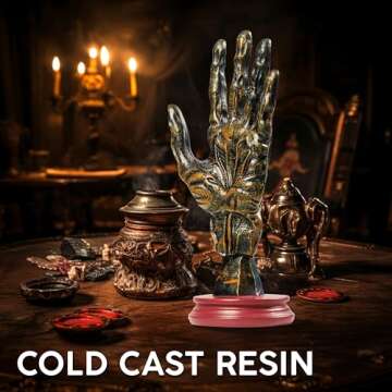 Intricate Palm Reading Hand for Gothic Home Decor
