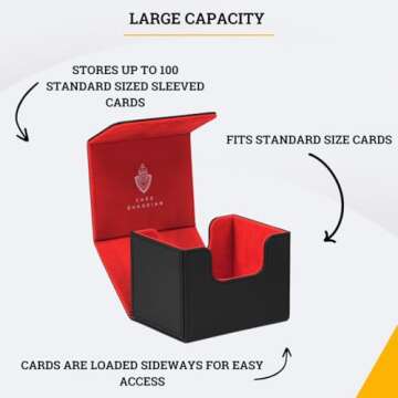 Card Guardian - Premium Deck Box for 100+ Cards for Trading Card Games TCG
