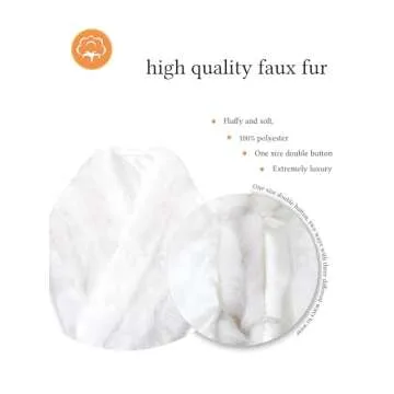 LA CARRIE Faux Fur Wedding Shawl for Women - Elegant Accessory