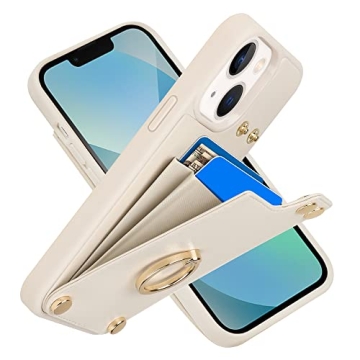 LAMEEKU Wallet Case Compatible with iPhone 13, Case with Card Holder, RFID Blocking Leather Cover 36...