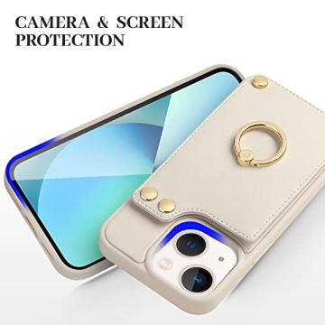 LAMEEKU Wallet Case for iPhone 13 with RFID Protection