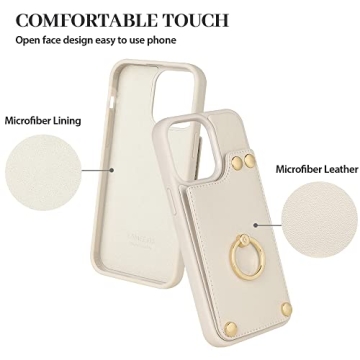 LAMEEKU Wallet Case for iPhone 13 with RFID Protection