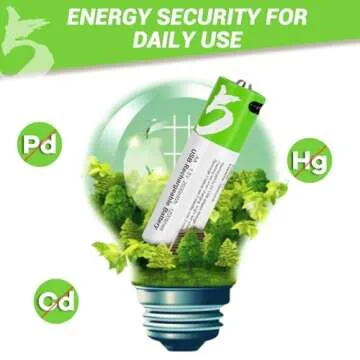 TOPUSSE 1.5V USB Rechargeable AA Batteries for Blink Camera