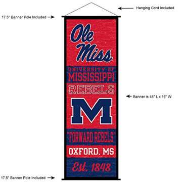 Ole Miss Banner and Scroll Sign