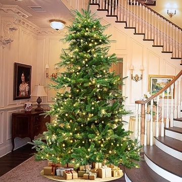 TURNMEON 6 Ft Prelit Aspen Fir Christmas Tree with Lights