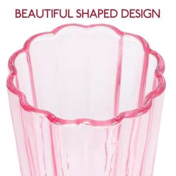 Luxshiny Vintage Glass Goblets - Stylish Tulip Drinkware for Any Occasion