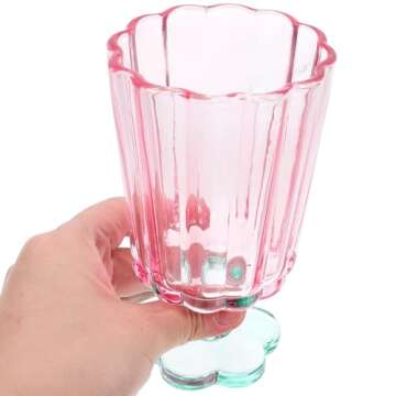 Luxshiny Vintage Glass Goblets for Weddings and Parties