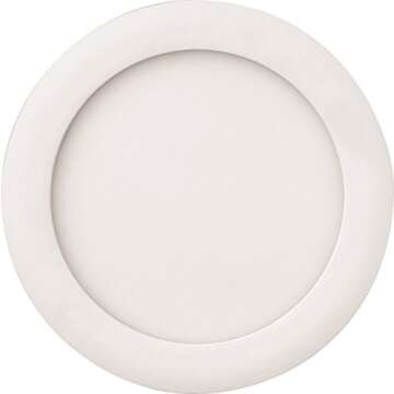 Lithonia Lighting WF6 LED 30K MW M6 Recessed Wafer Downlight with Ultra Thin Round Trim, Color Tempe...