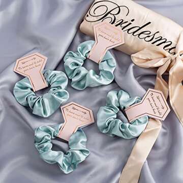 7 Pack Bridesmaid Proposal Scrunchies for Bachelorette Parties