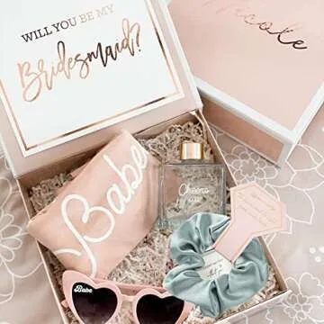 7 Pack Bridesmaid Proposal Scrunchies for Bachelorette Parties