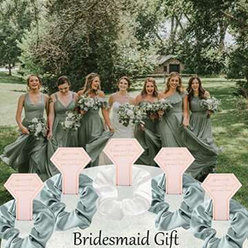 7 Pack Bridesmaid Proposal Scrunchies for Bachelorette Parties