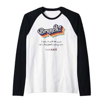 Maisie Hates Brunch Raglan Baseball Tee