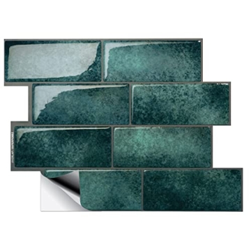 Smart Tiles 3D Peel and Stick Backsplash | Easy Installation, 5 Sheets