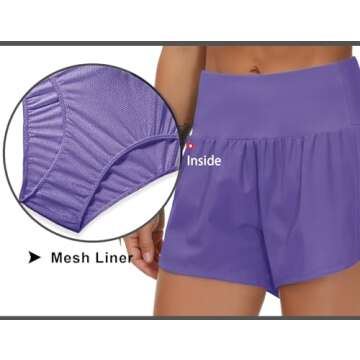 High Waisted Running Shorts from THE GYM PEOPLE