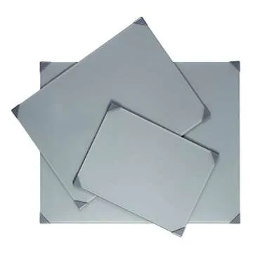 New Wave POSH Glass Artist Palette | Neutral Grey, 12 x 16 inches, Paint Palette, Painting Palette, Glass Palette, for Use with All Art Media, Oil Paint Palette, Made in USA