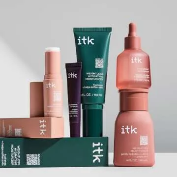 ITK Skincare Caffeine + Aloe Vera Under Eye Stick Serum For Dark Circles - Anti Aging Moisturizer for Fine Lines + Wrinkles - Calms Redness - Hydrate, Brighten + Soothe Puffy Eyes
