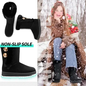 Stylish Faux Suede Winter Snow Boots for Women
