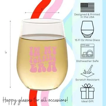 In My 40s Era Wine Glass - Perfect 40th Birthday Gift