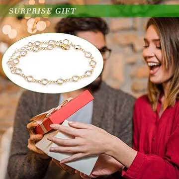 ESRICH 30 Anklets for Women, Adjustable Size Ankle Bracelets for Wemen, Imitation Gold Anklets for Women,Anklet for Women Waterproof Beach Jewelry Gifts