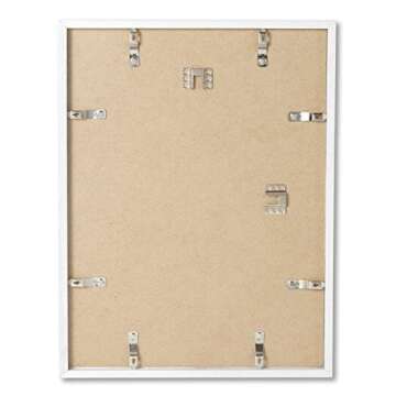 Opposite Wall 20x20 in White Solid Oak Wood Picture Frame - Lightweight, Versatile & Shatterproof - ...