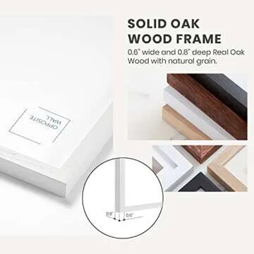 Opposite Wall 20x20 White Oak Picture Frame - Versatile Decor